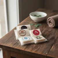 Jabón ART Personalizado en sobre vinilo Oxi-Biodegradable