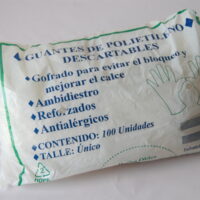 Guante de polietileno descartables (caja x 1000 unid.)