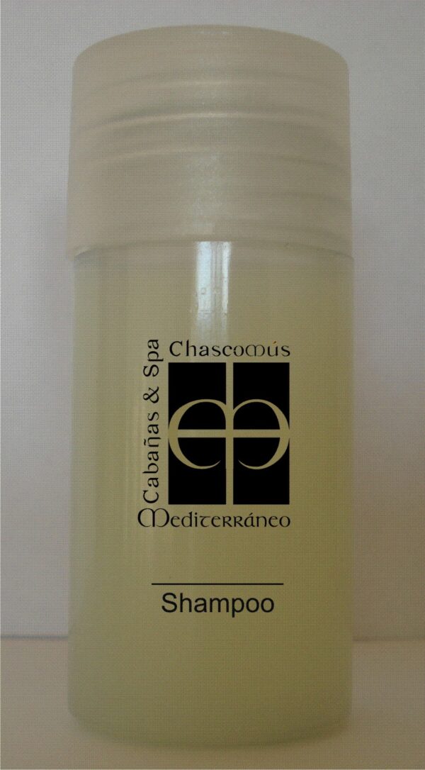Shampoo Frasco Cilíndrico 30 ml personalizado 1 color