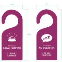Cartel Genérico o Personalizado No Molestar / Por Favor Pasar